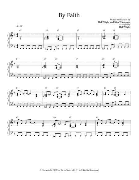 By Faith Sheet Music