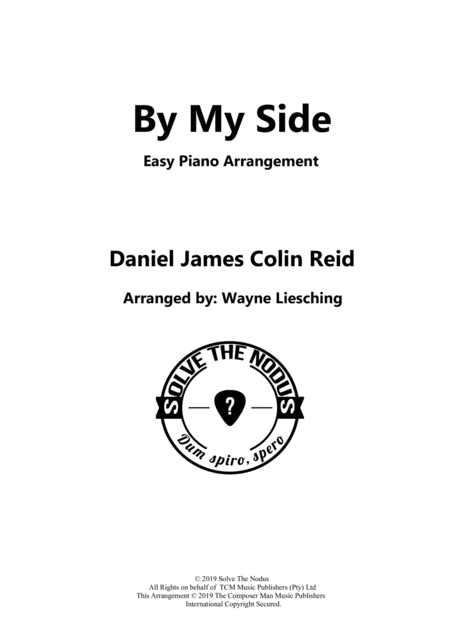 Free Sheet Music By My Side Easy Piano Arrangement