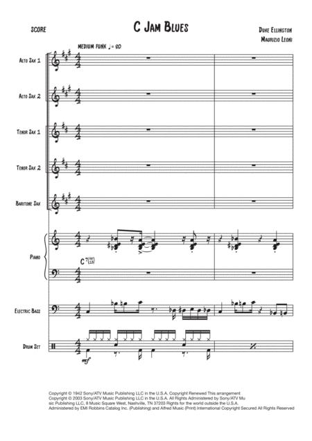 C Jam Blues Funk Sheet Music