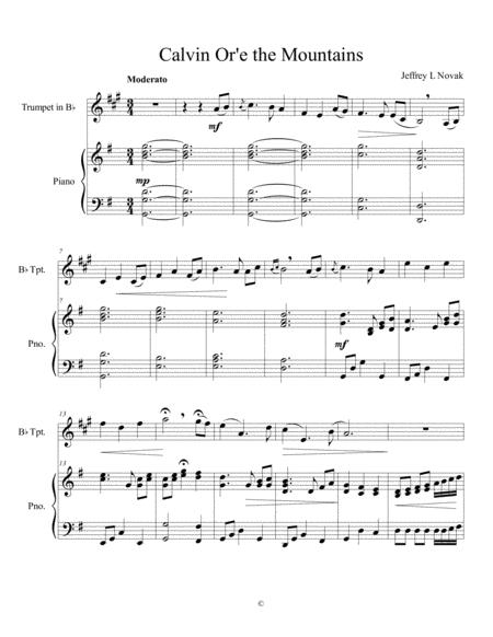 Free Sheet Music Calvin Ore The Mountains And Newby Reel