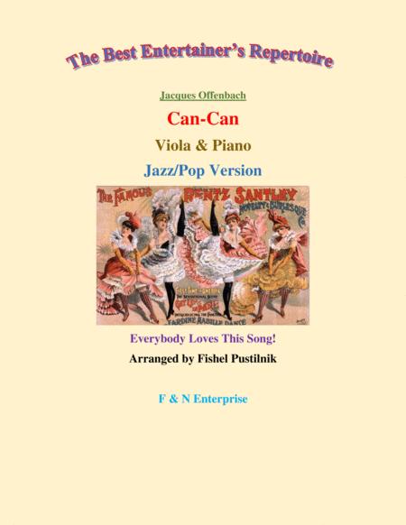 Can Can Jazz Pop Version For Viola And Piano Video Sheet Music