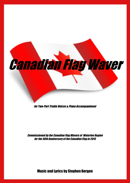 Free Sheet Music Canadian Flag Waver