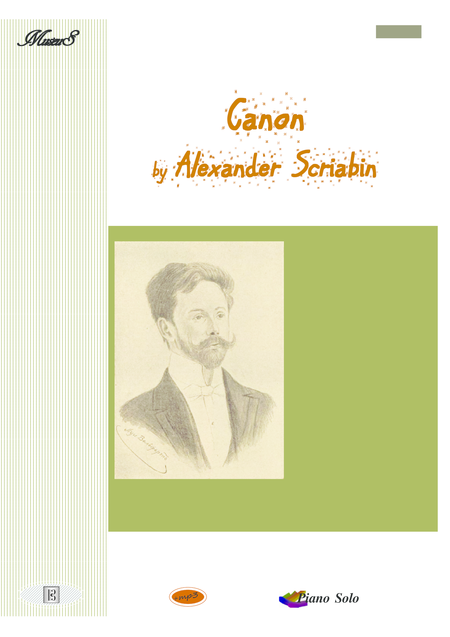 Canon Piano Solo By Alexander Scriabin Sheet Music