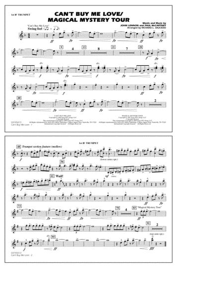 Cant Buy Me Love Magical Mystery Tour Arr Richard L Saucedo 1st Bb Trumpet Sheet Music