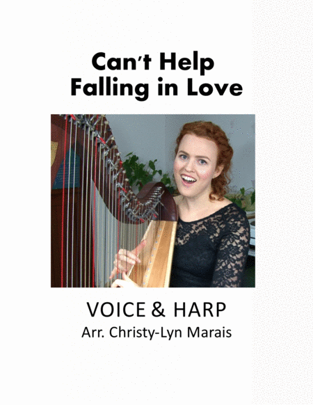 Cant Help Falling In Love Harp Voice C Major Sheet Music