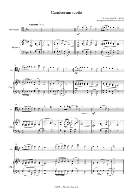 Free Sheet Music Canticorum Iubilo