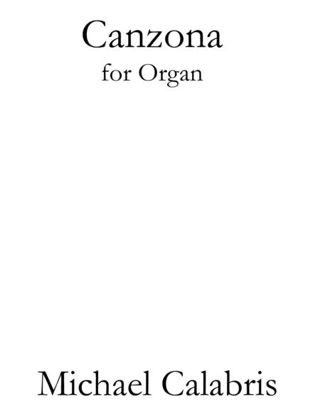 Canzona For Organ Sheet Music