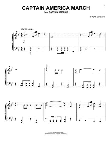 Captain America March Sheet Music