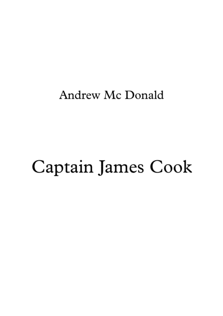 Captain James Cook Sheet Music