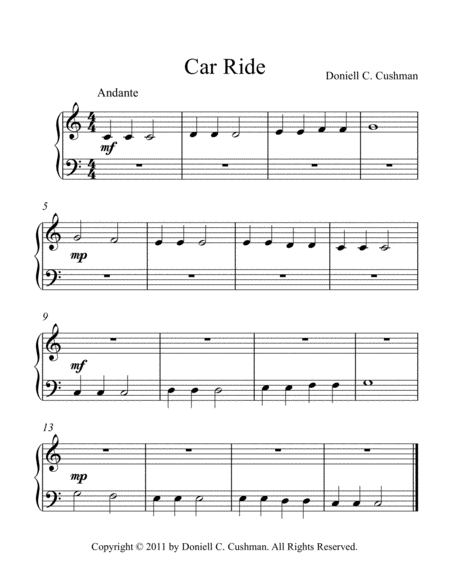 Car Ride Sheet Music