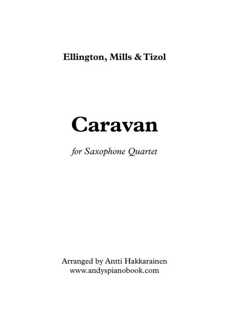 Caravan Saxophone Quartet Sheet Music