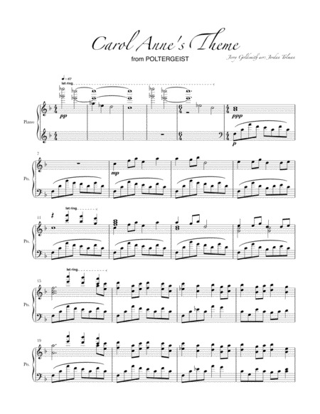 Carol Annes Theme Sheet Music