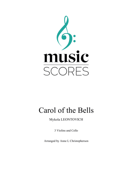 Free Sheet Music Carol Of The Bells 3 Violins And Cello E Minor