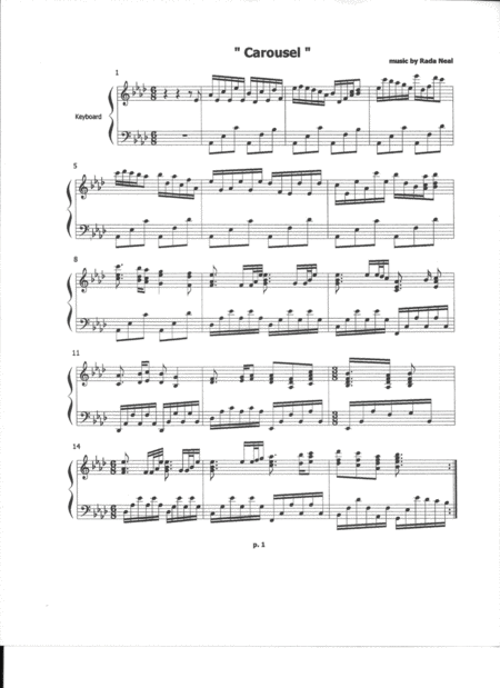 Free Sheet Music Carousel