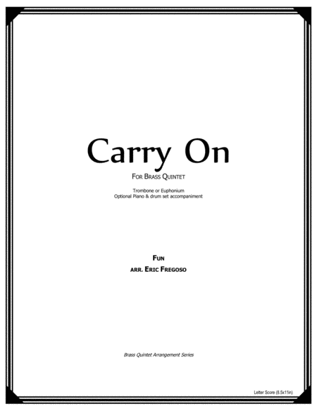 Carry On Fun For Brass Quintet Sheet Music