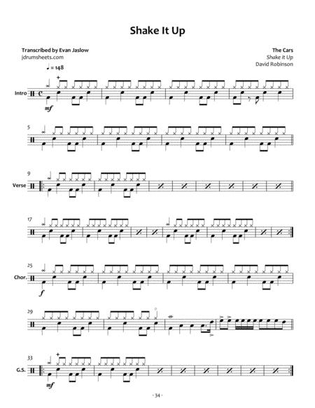 Cars The Shake It Up Sheet Music