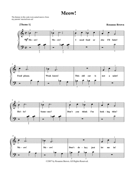 Cats Meow Suite Sheet Music