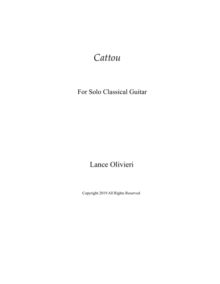 Cattou Sheet Music