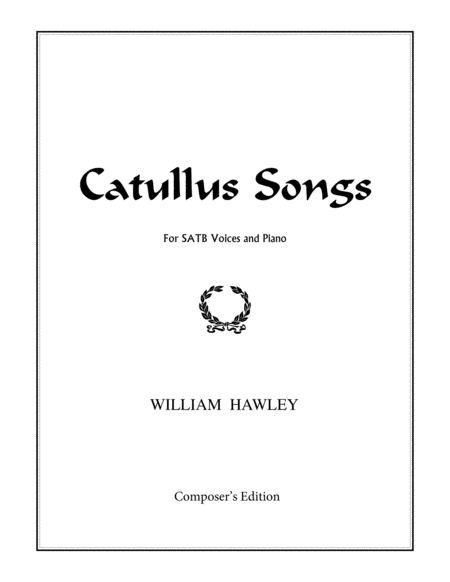 Catullus Songs Sheet Music