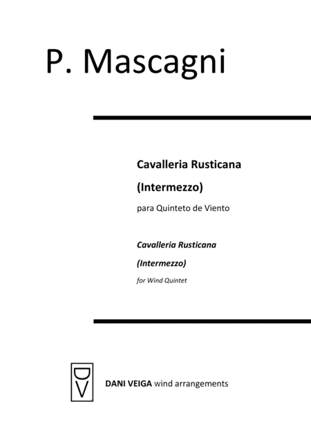 Free Sheet Music Cavalleria Rusticana Intermezzo