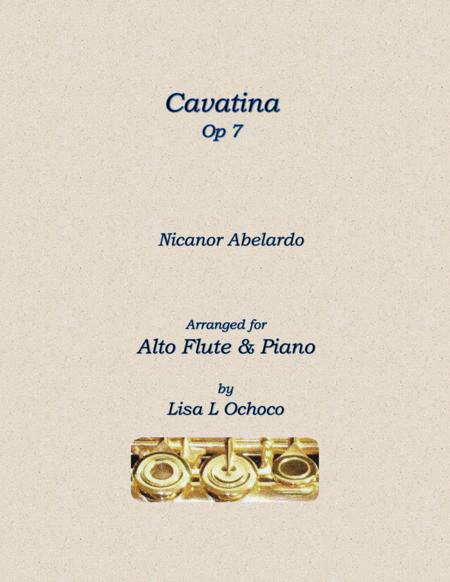 Free Sheet Music Cavatina Op7 For Alto Flute And Piano