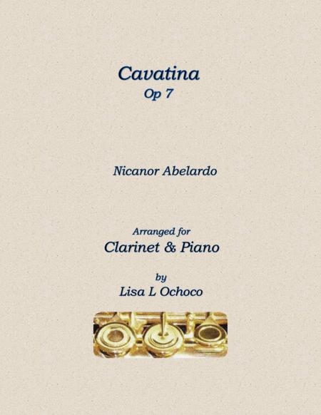 Free Sheet Music Cavatina Op7 For Clarinet And Piano
