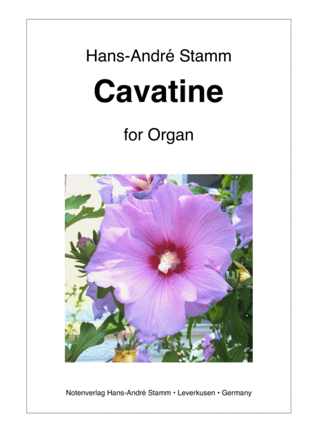 Cavatine For Organ Sheet Music