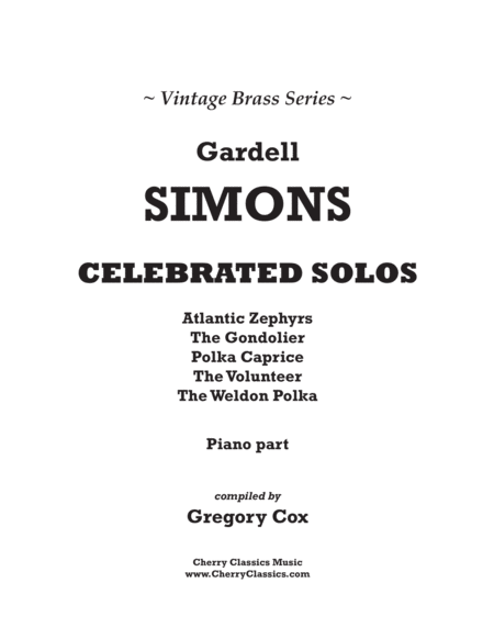 Free Sheet Music Celebrated Solos For Trombone Or Euphonium And Piano