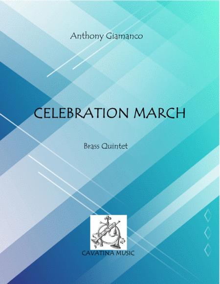 Free Sheet Music Celebration March Brass Quintet