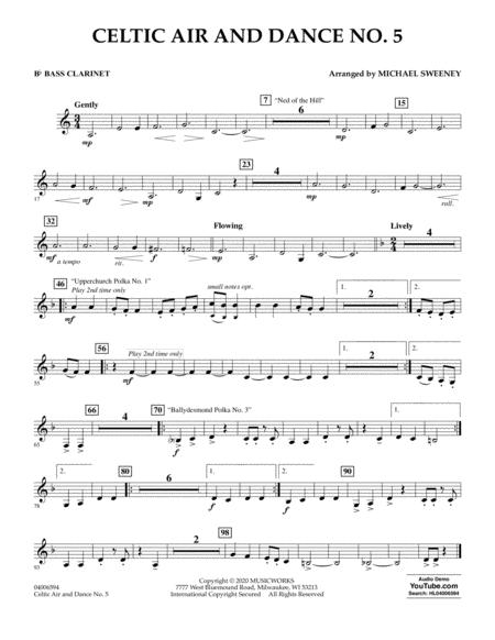 Free Sheet Music Celtic Air And Dance No 5 Bb Bass Clarinet