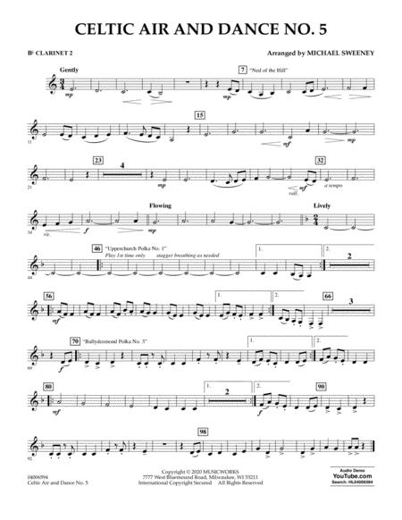 Celtic Air And Dance No 5 Bb Clarinet 2 Sheet Music