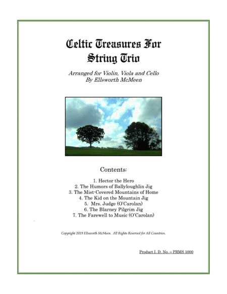 Free Sheet Music Celtic Treasures For String Trio