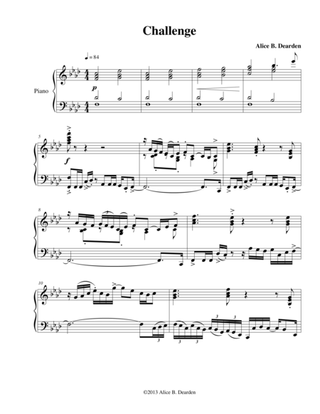 Free Sheet Music Challenge