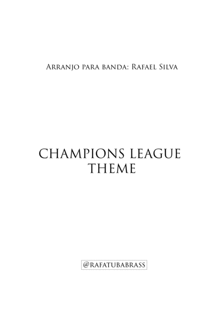 Champions League Theme For Band Sheet Music