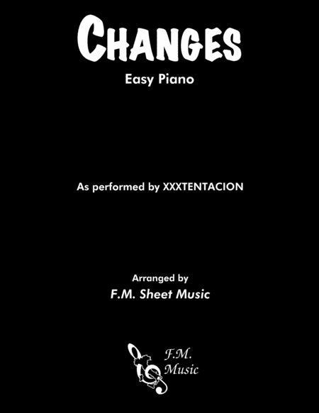 Changes Easy Piano Sheet Music