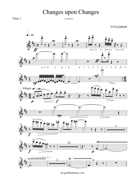 Changes Upon Changes 1st Flute Sheet Music