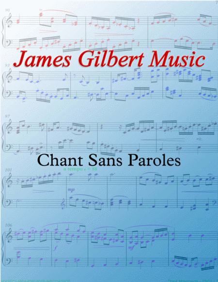 Free Sheet Music Chant Sans Paroles Tchaikovsky