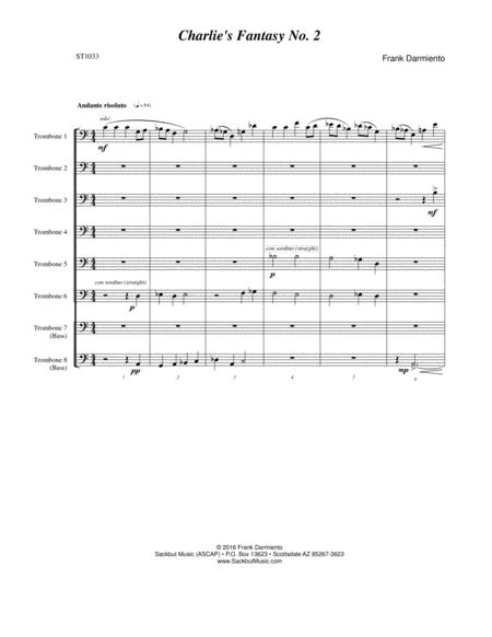 Free Sheet Music Charlies Fantasy No 2