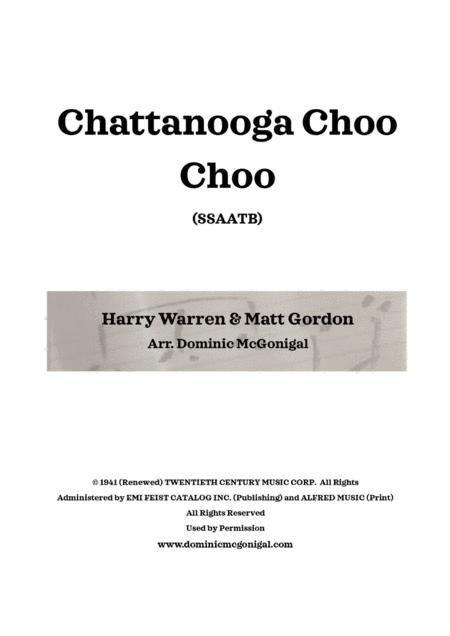 Chattanooga Choo Choo Ssaatb Sheet Music