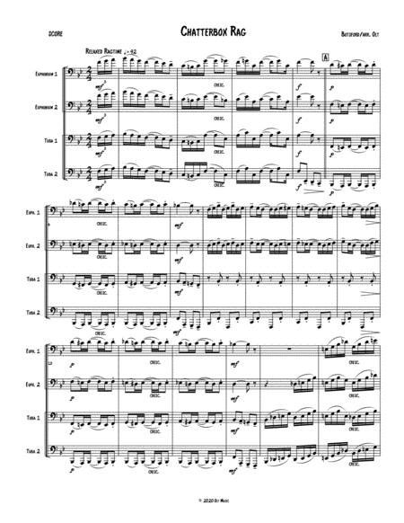 Free Sheet Music Chatterbox Rag