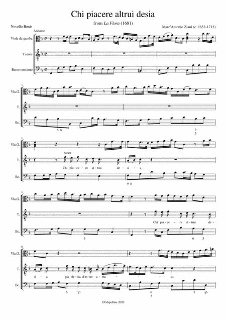 Free Sheet Music Chi Piacere Altrui Desia