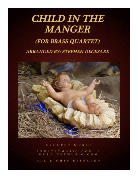 Child In The Manger For Brass Quartet Sheet Music