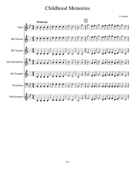 Childhood Memories Sheet Music