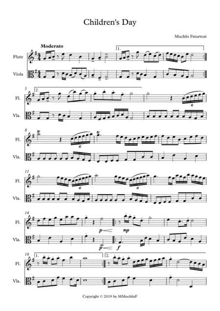 Free Sheet Music Childrens Day