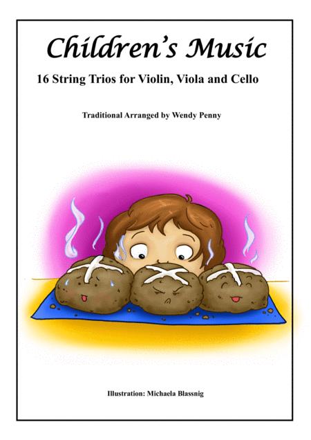 Childrens Music 16 String Trios For Violin Viola And Cello Sheet Music