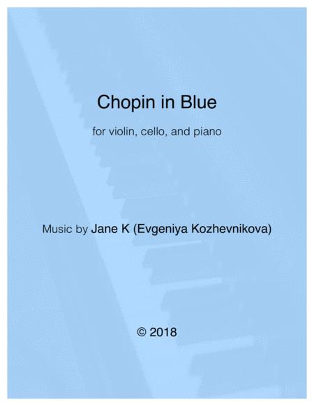 Free Sheet Music Chopin In Blue Violin Cello Piano