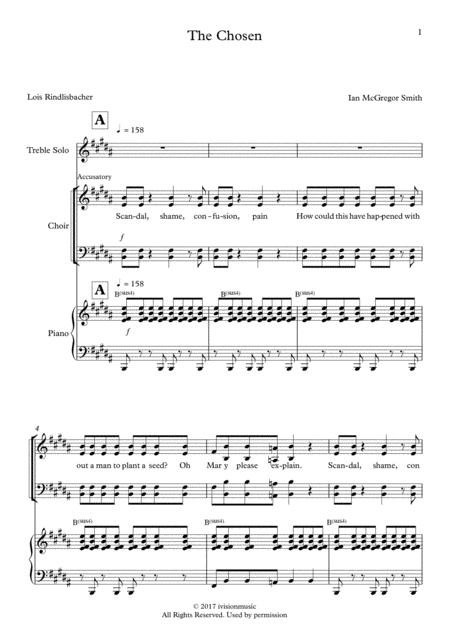 Chosen Christmas Choral Anthem With Solos Sheet Music