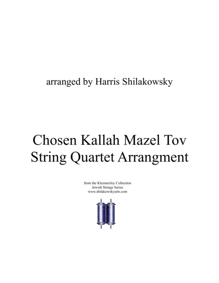 Chosen Kallah Mazel Tov String Quartet Arrangement Sheet Music