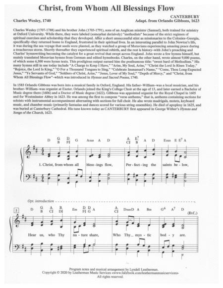 Christ From Whom All Blessings Flow Sheet Music