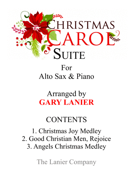 Free Sheet Music Christmas Carol Suite Alto Sax And Piano With Score Parts